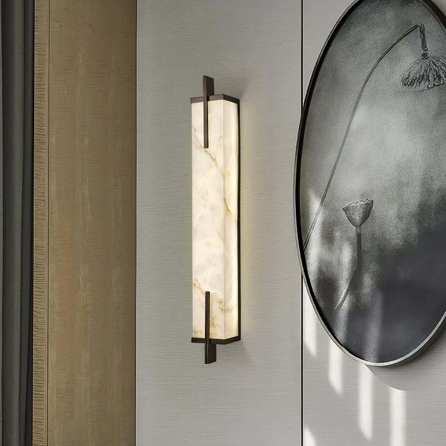 Veyor Alabaster Wall Sconce – Bedside Wall Lights Indoor