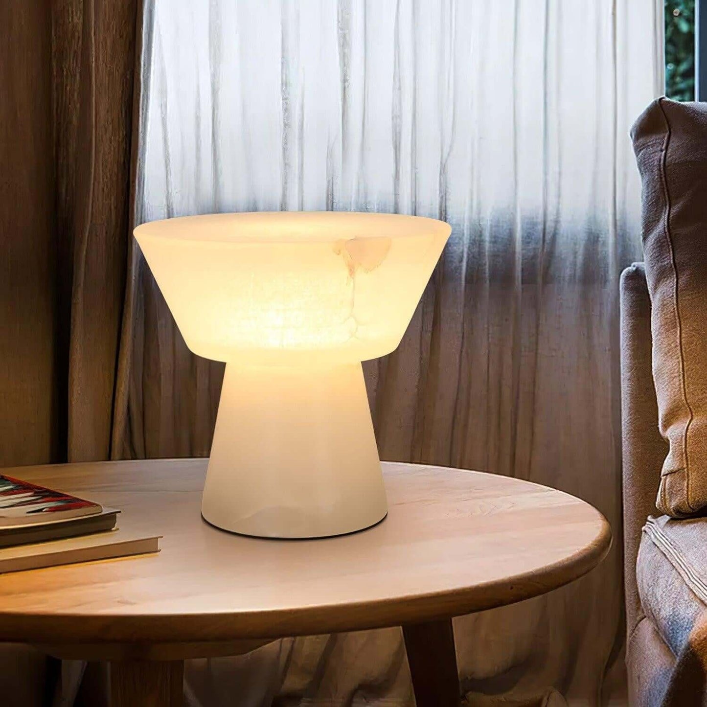 Beta Alabaster Table Lamp – Bedside Lamps for Bedrooms