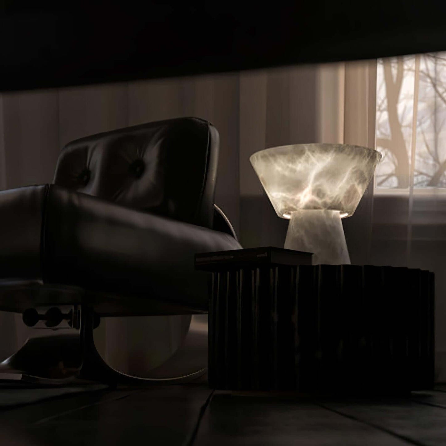 Beta Alabaster Table Lamp – Bedside Lamps for Bedrooms