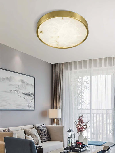 Camiro Ceiling Light – Alabaster Flush MountBedroom ceiling lamp