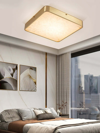 Camiro Ceiling Light – Alabaster Flush MountBedroom ceiling lamp