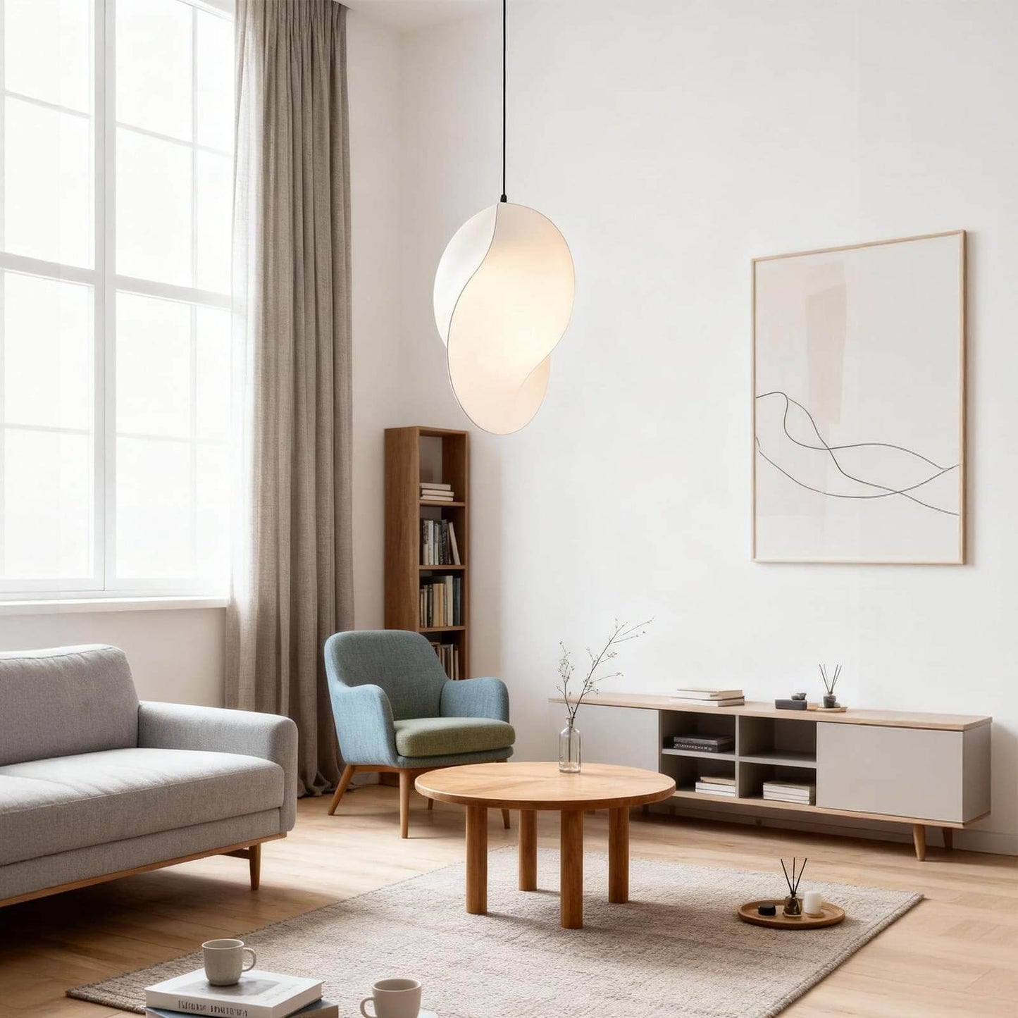 Darlio Pendant Light – Modern Hanging Light for Drawing Room