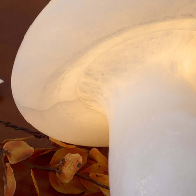 Dorqi Mushroom Table Lamp – Cute Alabaster Table Light