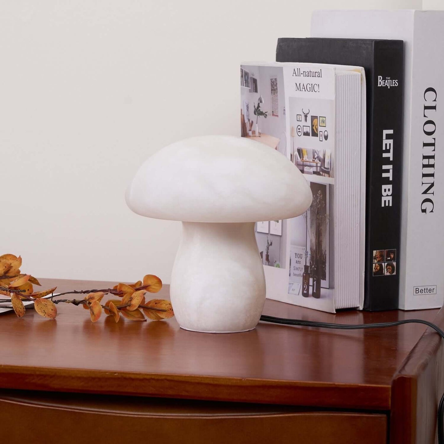 Dorqi Mushroom Table Lamp – Cute Alabaster Table Light