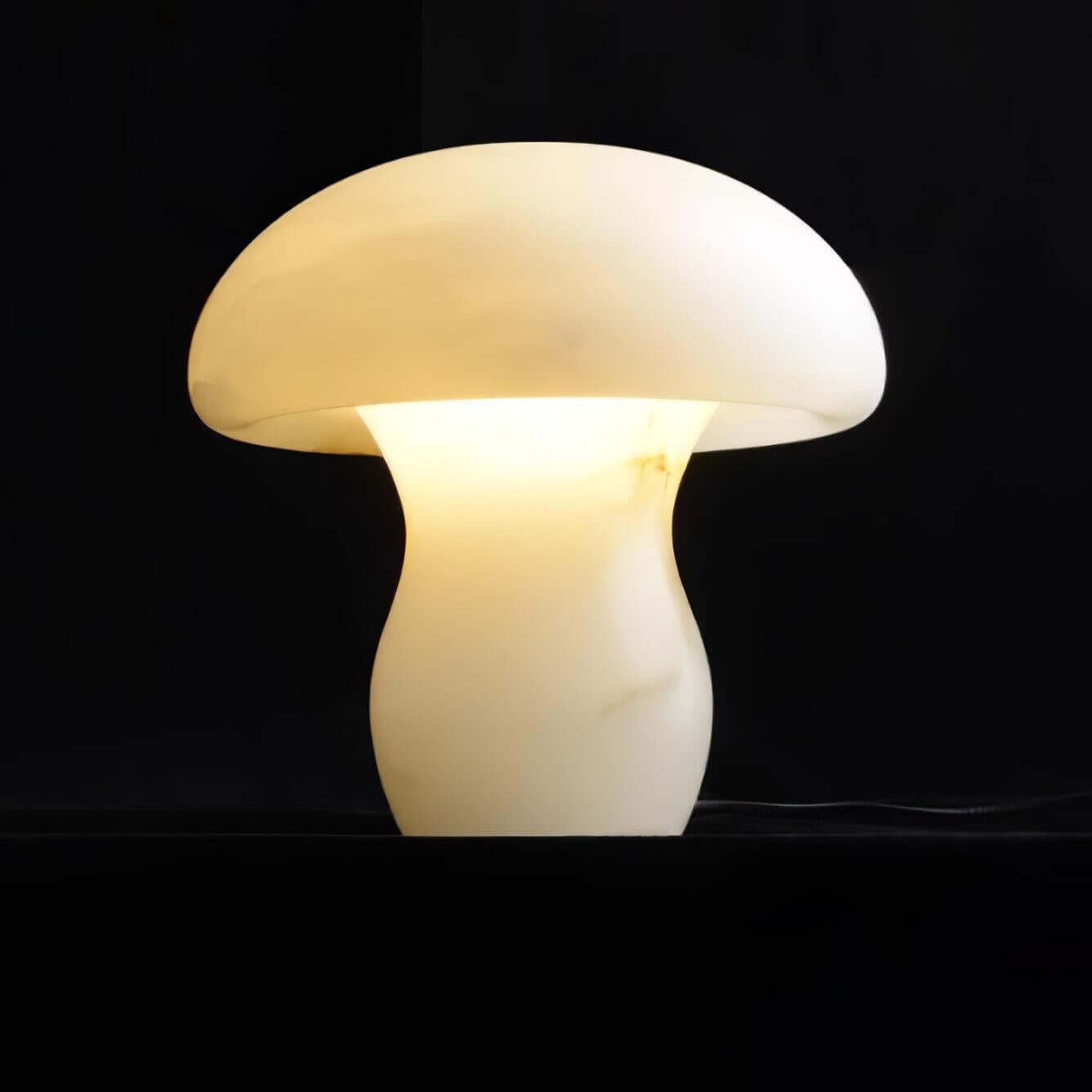 Dorqi Mushroom Table Lamp – Cute Alabaster Table Light