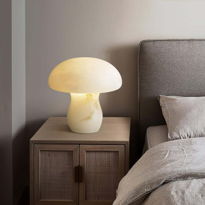 Dorqi Mushroom Table Lamp – Cute Alabaster Table Light