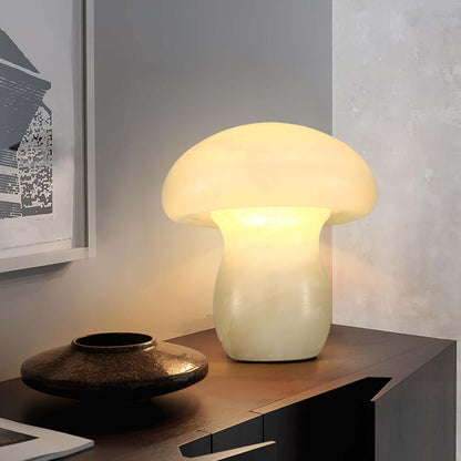 Dorqi Mushroom Table Lamp – Cute Alabaster Table Light
