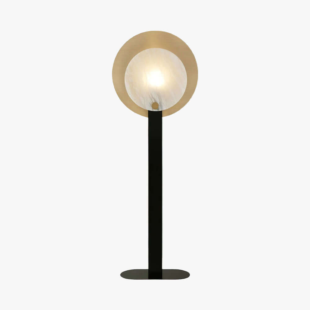 Jivara Floor Lamp - Elegant Alabaster Modern Black Floor Lamp
