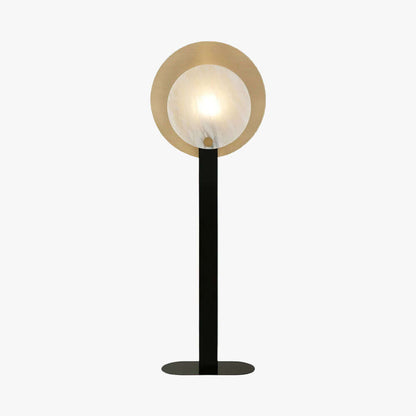 Jivara Floor Lamp - Elegant Alabaster Modern Black Floor Lamp