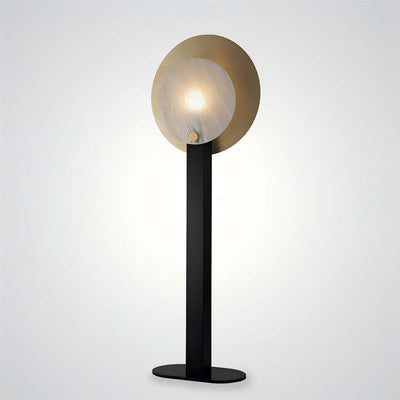 Jivara Floor Lamp - Elegant Alabaster Modern Black Floor Lamp