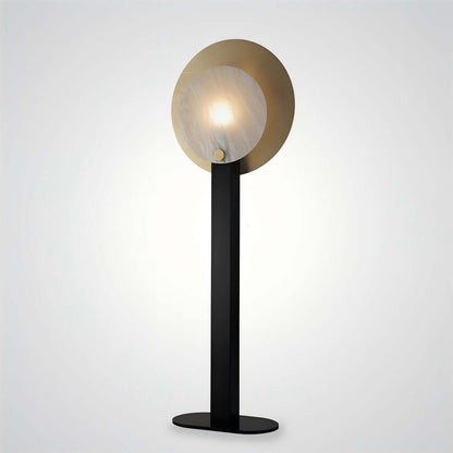 Jivara Floor Lamp - Elegant Alabaster Modern Black Floor Lamp