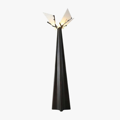 Lirona Floor Lamp - Elegant Alabaster Art Deco Floor Lamp