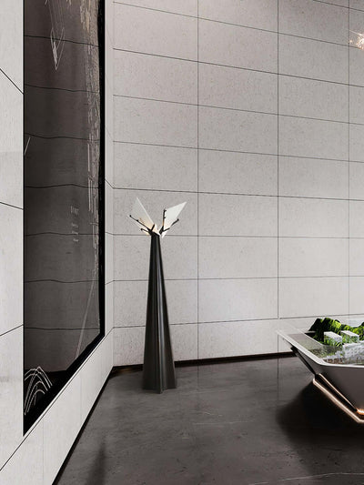 Lirona Floor Lamp - Elegant Alabaster Art Deco Floor Lamp