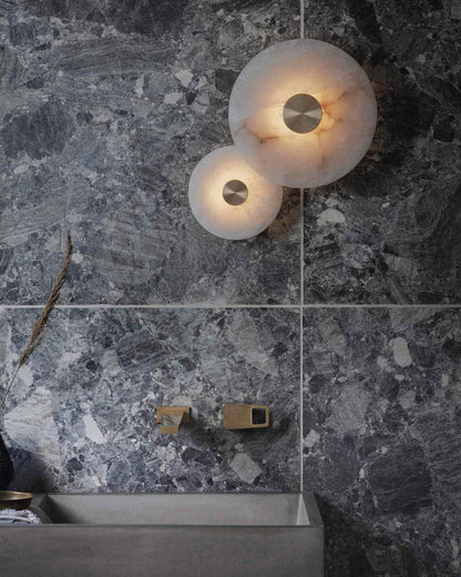 Lunvi Wall Sconce – Alabaster Sconce for Modern Spaces