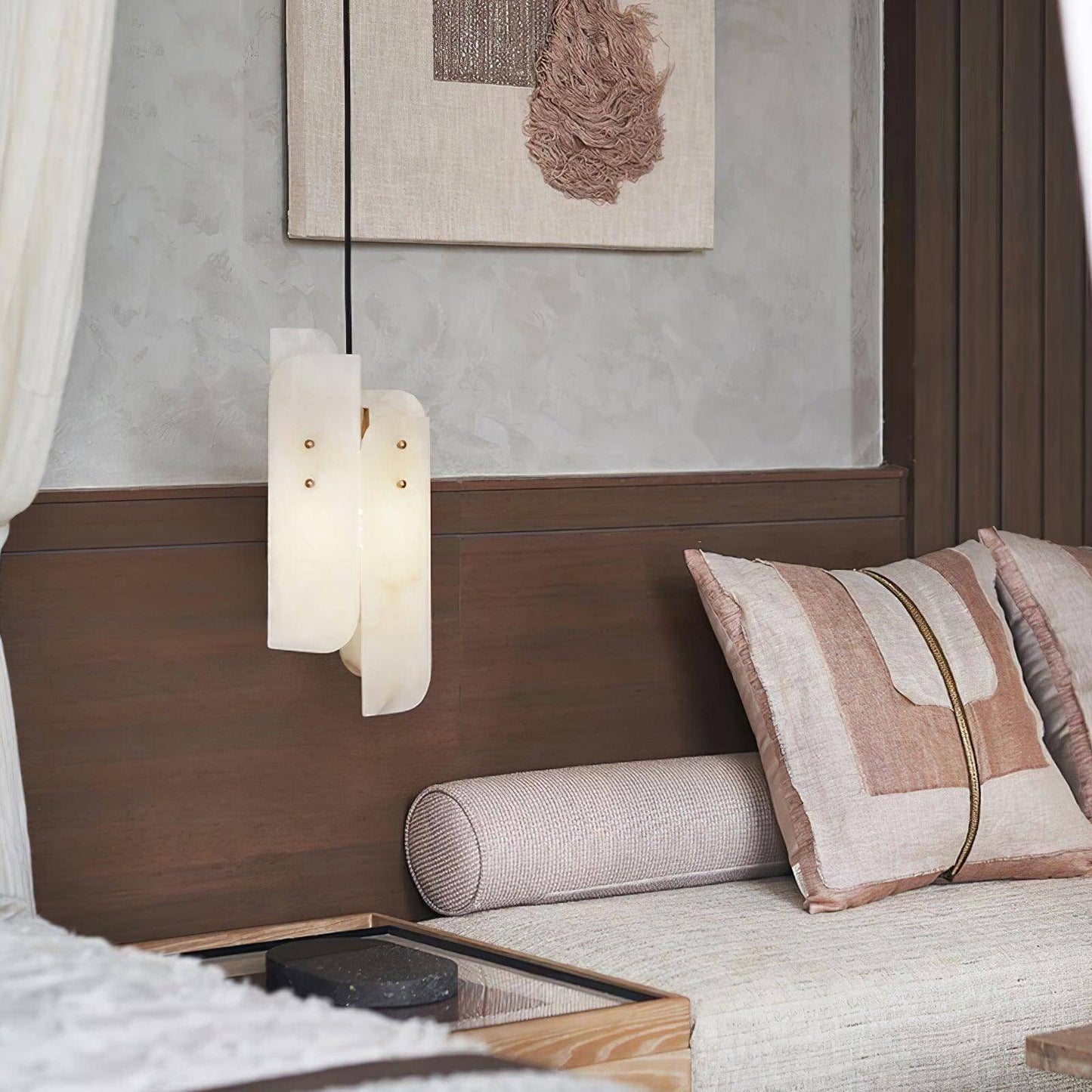 Lurex Pendant Light – Modern Bedroom Pendant Light in Brass
