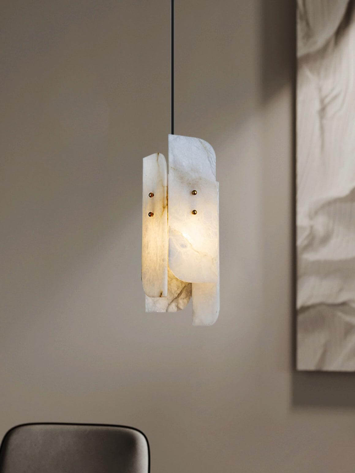 Lurex Pendant Light – Modern Bedroom Pendant Light in Brass