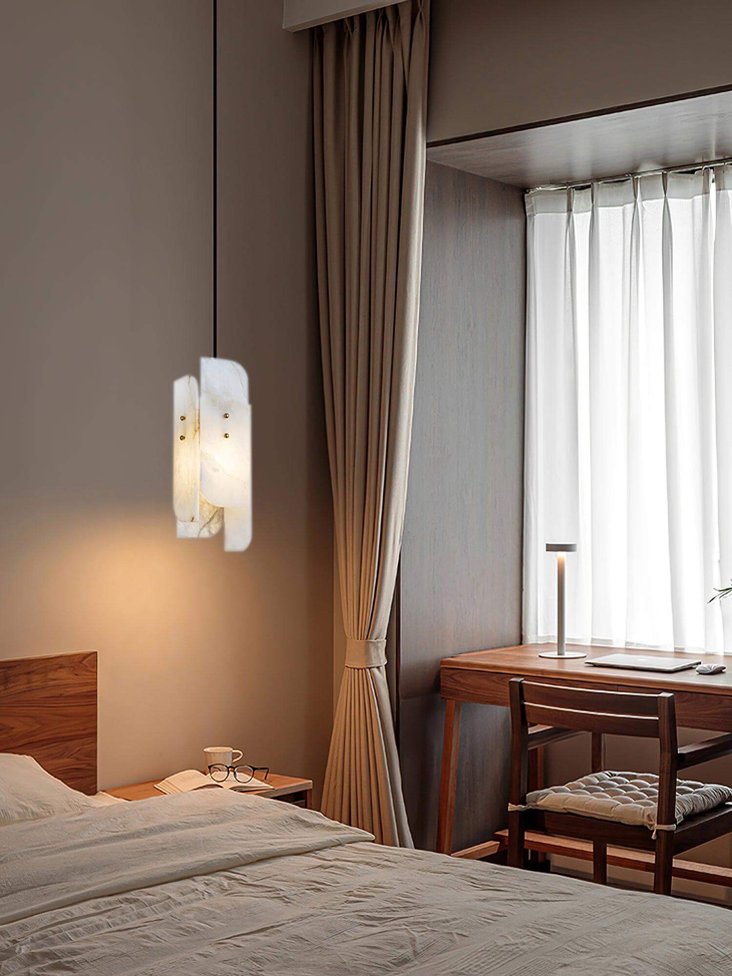 Lurex Pendant Light – Modern Bedroom Pendant Light in Brass
