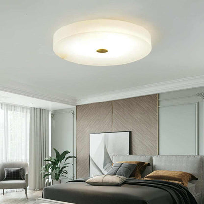 Mavora Ceiling Light – Alabaster LED Flush Mount Lighting