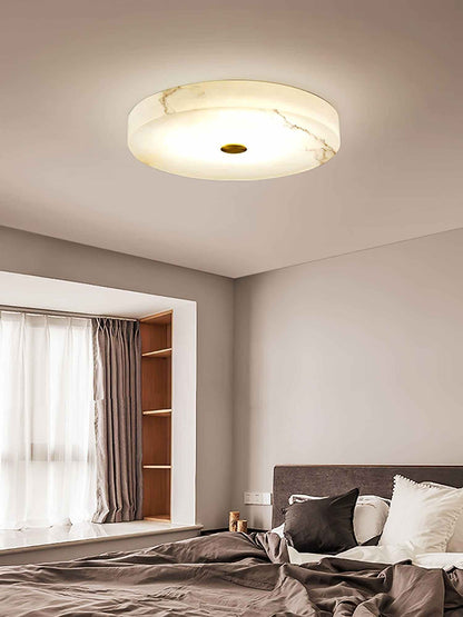 Mavora Ceiling Light – Alabaster LED Flush Mount Lighting