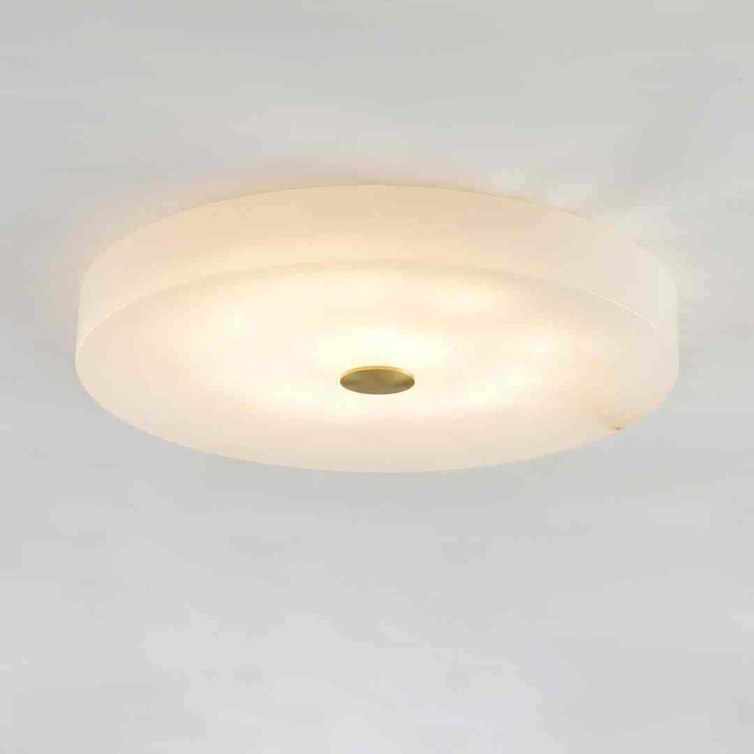 Mavora Ceiling Light – Alabaster LED Flush Mount Lighting