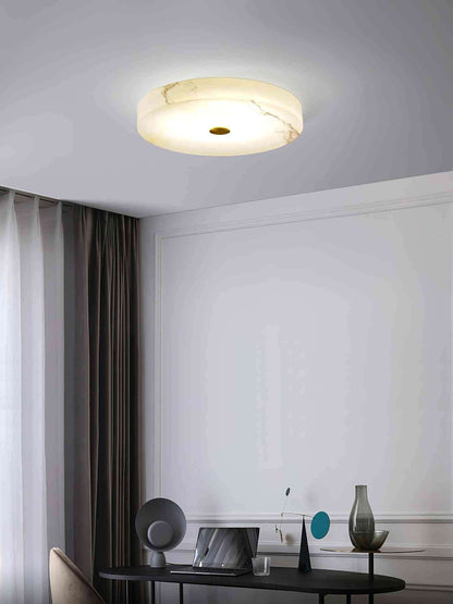 Mavora Ceiling Light – Alabaster LED Flush Mount Lighting