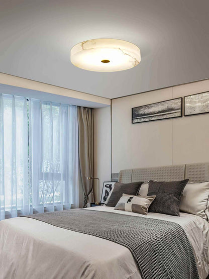 Mavora Ceiling Light – Alabaster LED Flush Mount Lighting