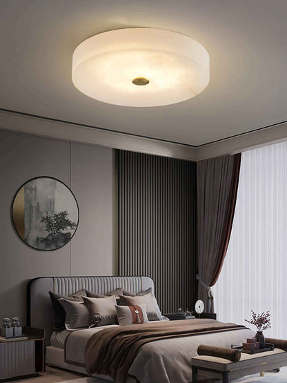 Mavora Ceiling Light – Alabaster LED Flush Mount Lighting