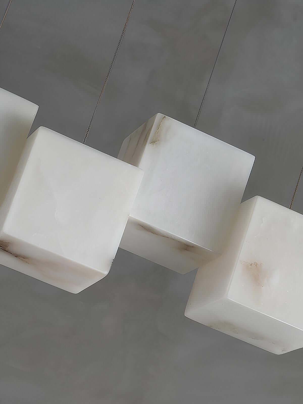 Zovrix Alabaster Chandelier – Long Great Room Lighting