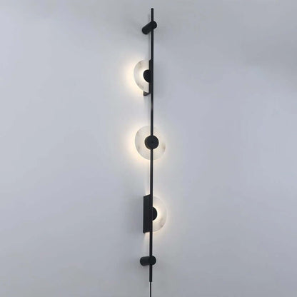 Vilun Plug Wall Sconce – Alabaster Scope, Minimalist Wall Scope