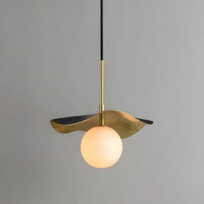 Montera Pendant Light with an alabaster globe, ideal for contemporary kitchen island lighting and dining room decor.