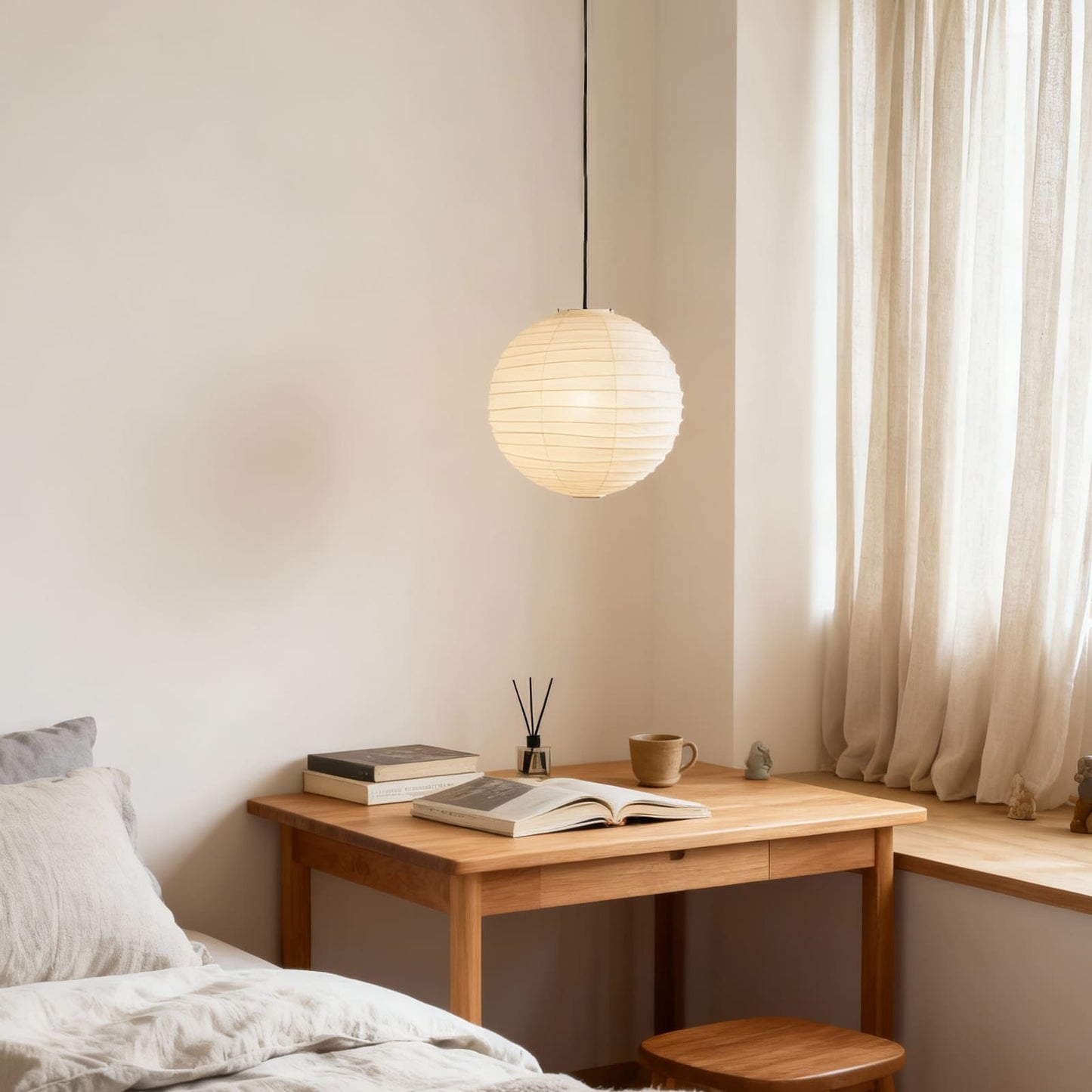 Nuvri Pendant Lamp | Living Room Pendant Light Japanese Style