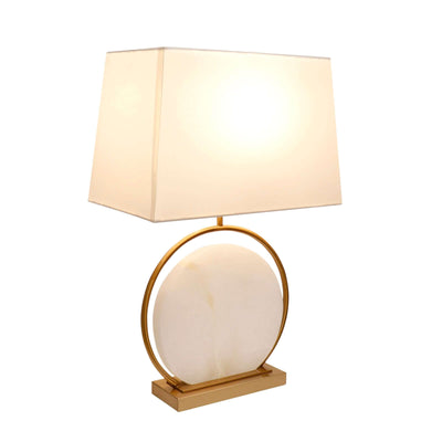 Omavi Alabaster Table Lamp – Unique Luxury Side Table Lamp