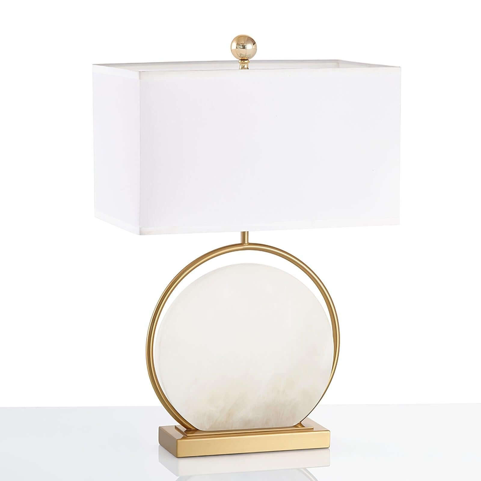 Omavi Alabaster Table Lamp – Unique Luxury Side Table Lamp