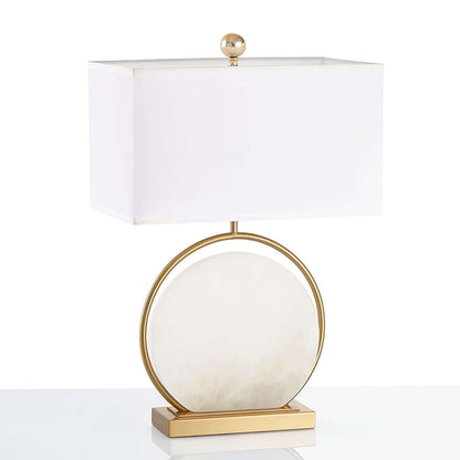 Omavi Alabaster Table Lamp – Unique Luxury Side Table Lamp