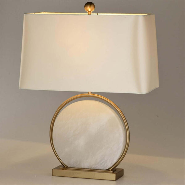 Omavi Alabaster Table Lamp – Unique Luxury Side Table Lamp