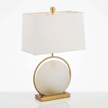 Omavi Alabaster Table Lamp – Unique Luxury Side Table Lamp