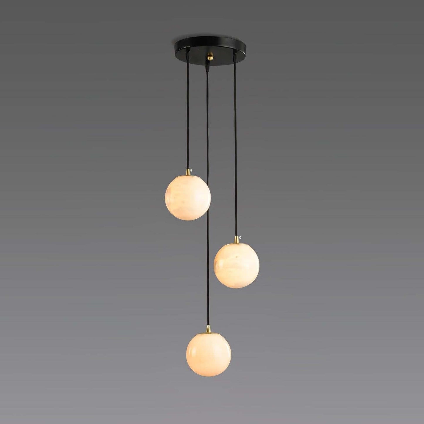 Oquven Chandelier – Alabaster Staircase Statement Light