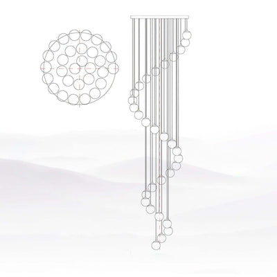 Oquven Chandelier – Alabaster Staircase Statement Light