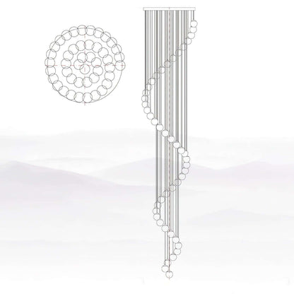 Oquven Chandelier – Alabaster Staircase Statement Light