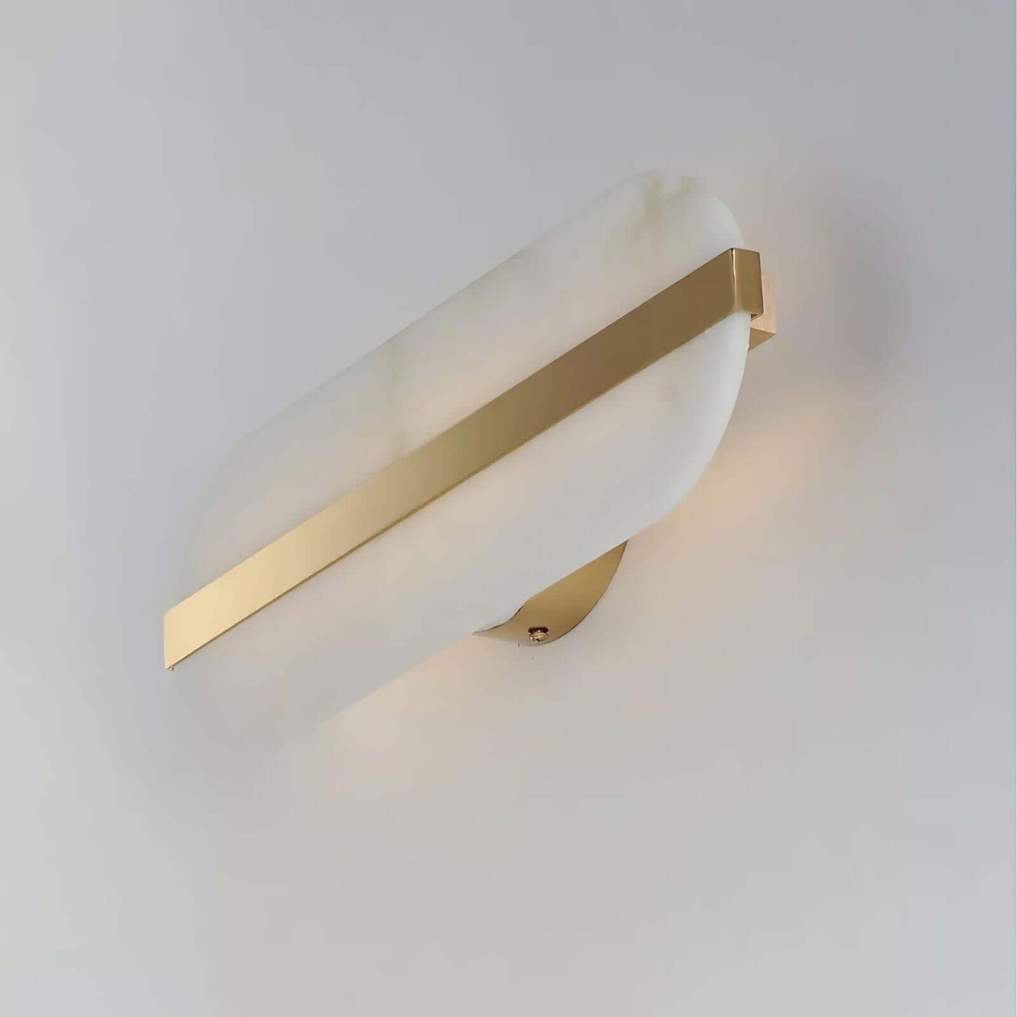 Orlen Wall Sconce – Alabaster and Brass Wall Sconce Light