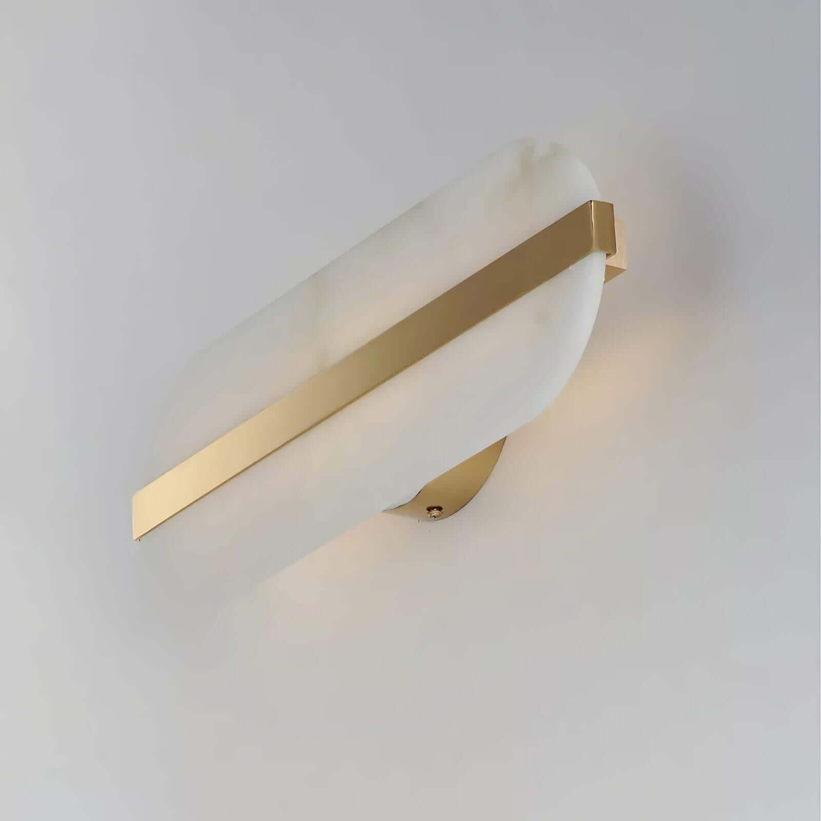 Orlen Wall Sconce – Alabaster and Brass Wall Sconce Light