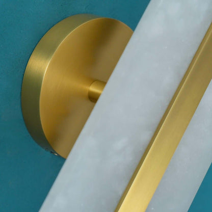 Orlen Wall Sconce – Alabaster and Brass Wall Sconce Light