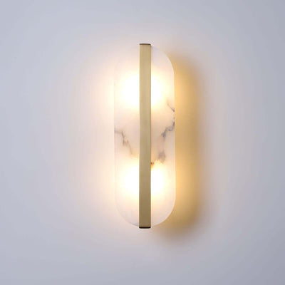 Orlen Wall Sconce – Alabaster and Brass Wall Sconce Light