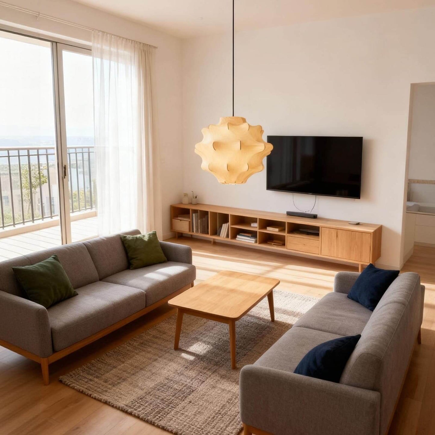 Quenlo Pendant Lamp – Modern Hanging Light for Drawing Room