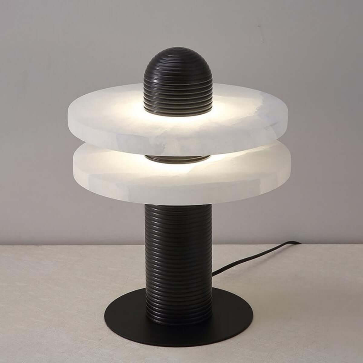 Ronavi Table Lamp – Alabaster Table Lamp for Bedroom Style