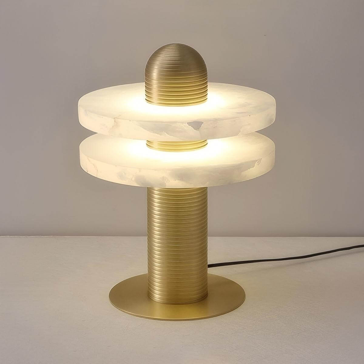 Ronavi Table Lamp – Alabaster Table Lamp for Bedroom Style