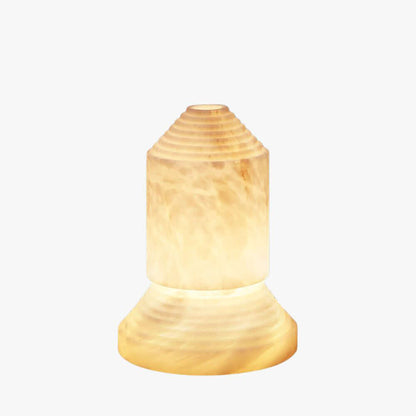 Senvor Table Lamp – Sculptural Alabaster Nightstand Lamps