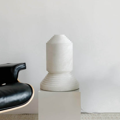 Senvor Table Lamp – Sculptural Alabaster Nightstand Lamps