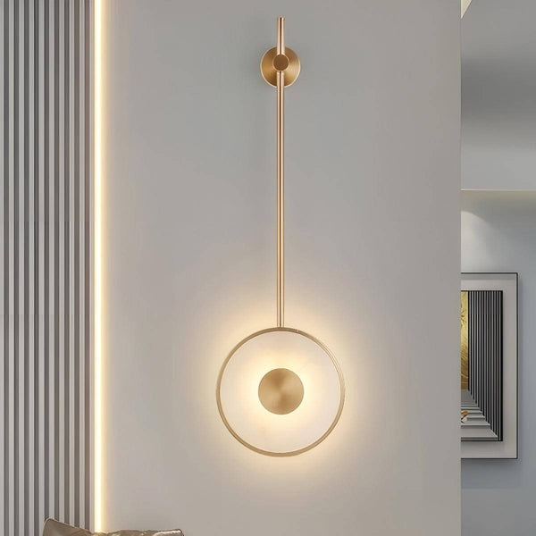 Tirun Wall Sconce – Alabaster and Brass Wall Sconce