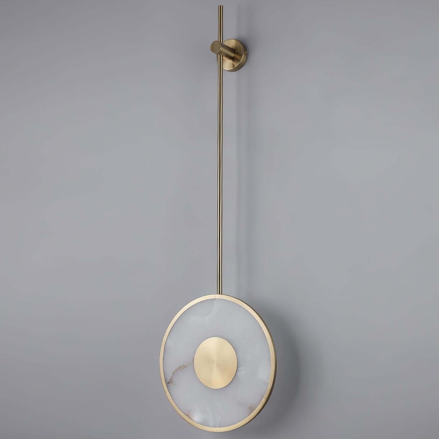 Tirun Wall Sconce – Alabaster and Brass Wall Sconce